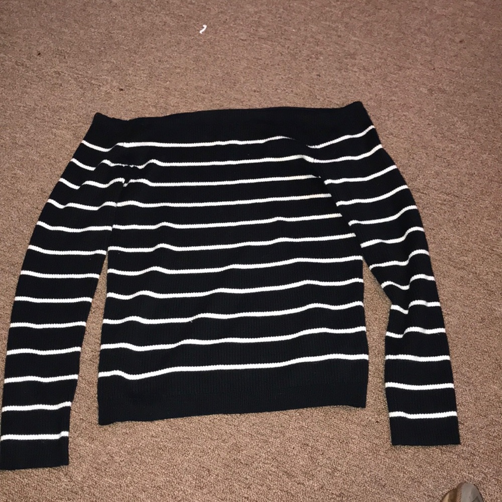 off the shoulder sweater